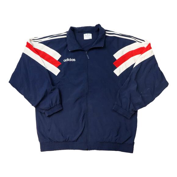 Adidas Other - Vintage Adidas Navy Blue Track Suit Jacket and Pants Size XXL